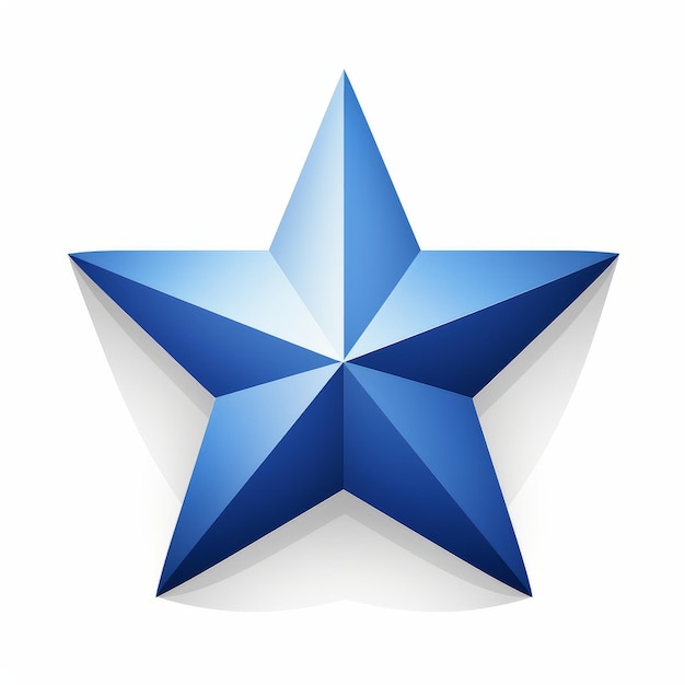 a blue star icon on a white background