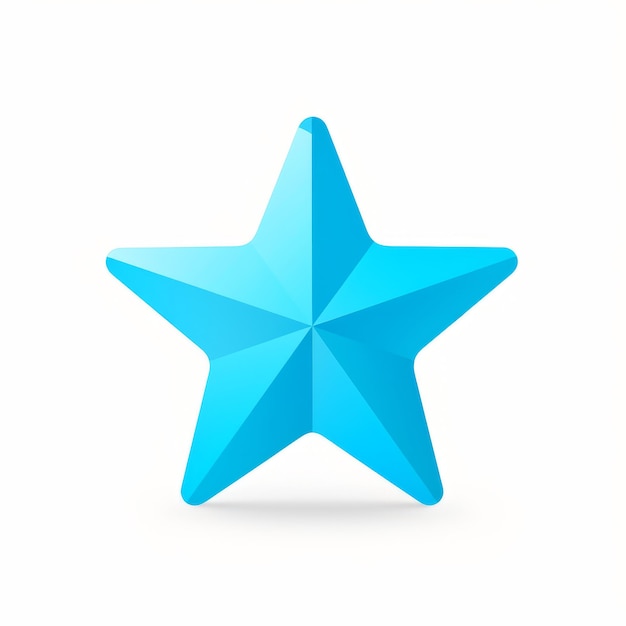 a blue star icon on a white background