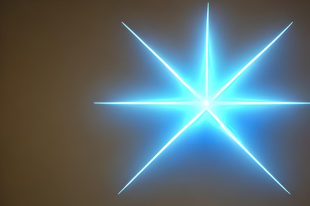 Blue star shape line background with some empty space