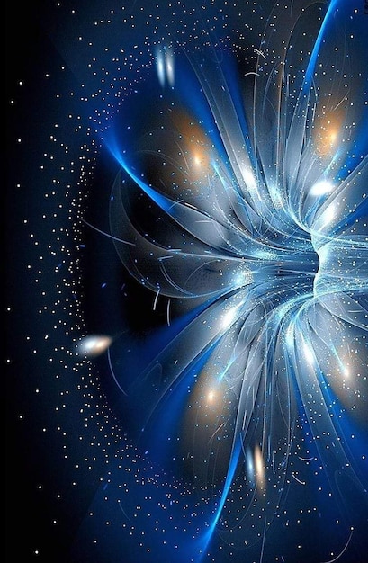 空を飛ぶ青い星