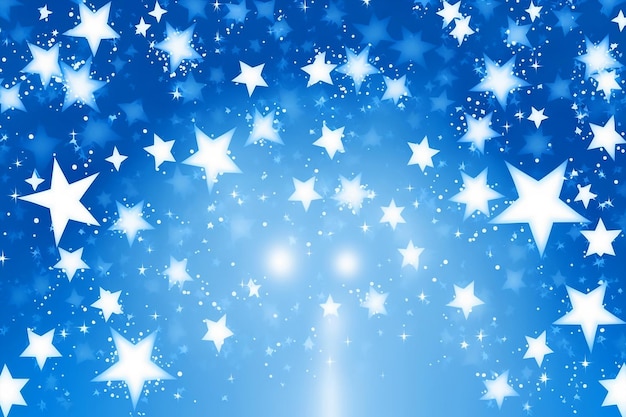 Blue stars on a blue background