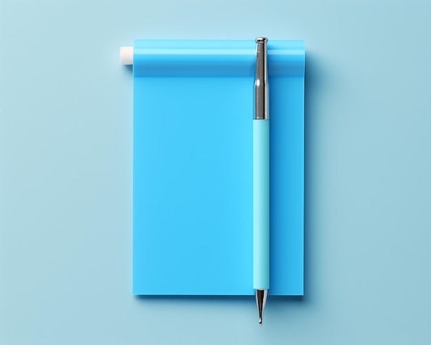 Blue Sticky Note with Pushpin