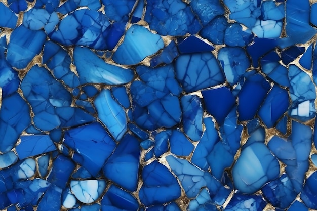 많은 돌이 들어있는 푸른 돌