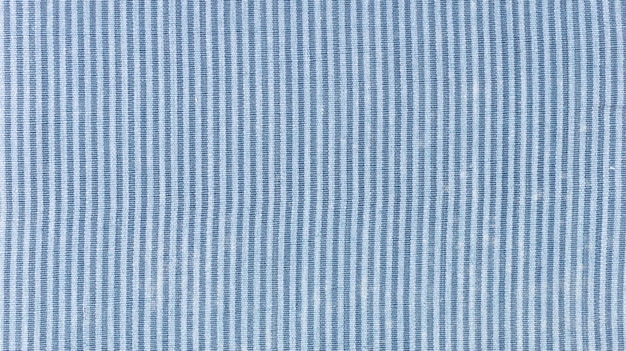 Blue striped textile background Full frame