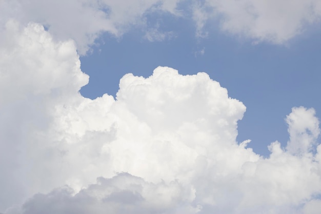 blue summer sky with clouds as a nature backdrop