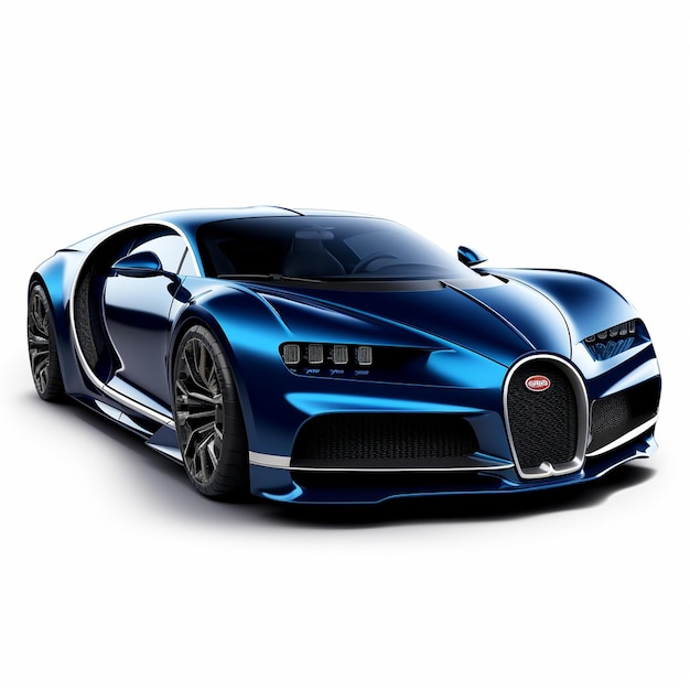 A blue super Sports car design