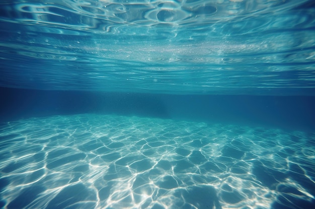 Photo blue and surface underwater background