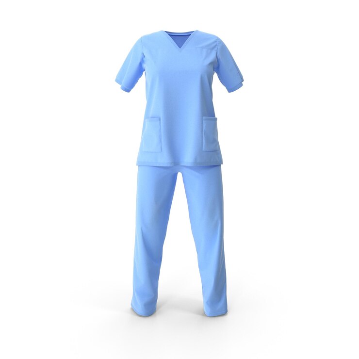 Photo blue surgeon dress 3d rendering