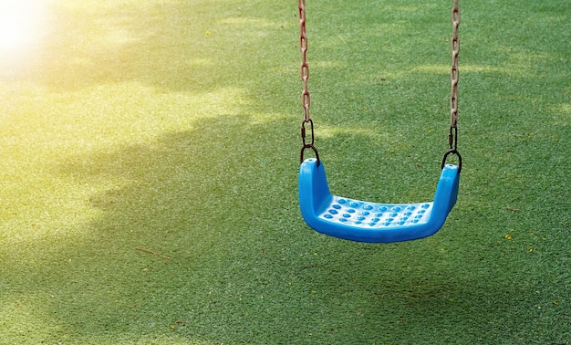 blue Swings in the park