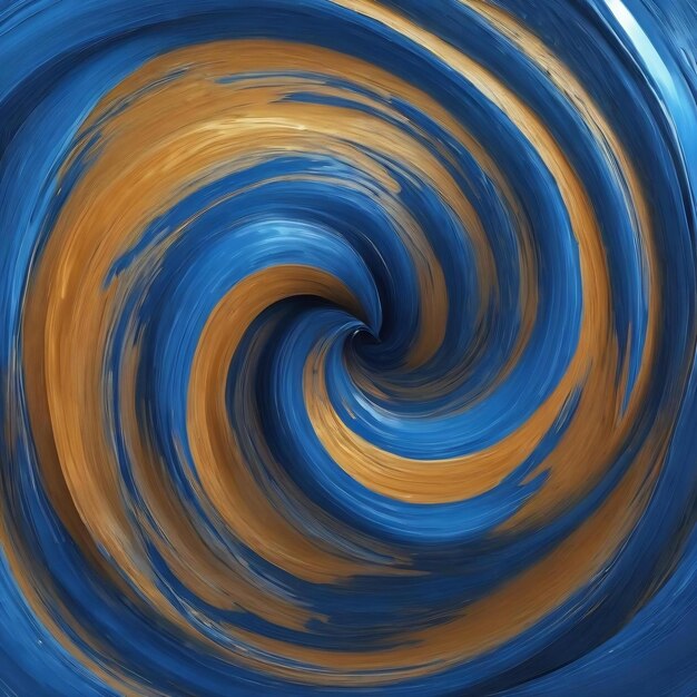 A blue swirl in a blue circle