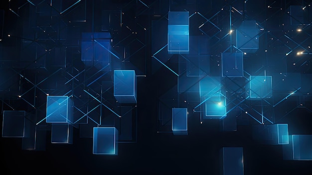 blue technology wallpaper data science global data network abstract blockchain network background