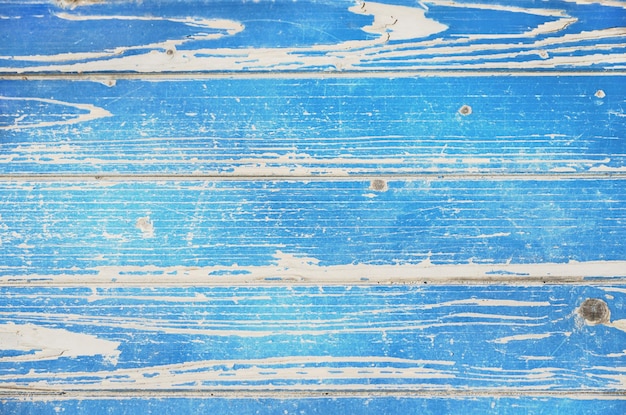 Blue texture of retro plank wood background