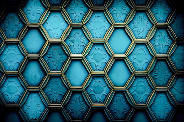 Blue textured background blue pattern design interior Generative AI Generative AI