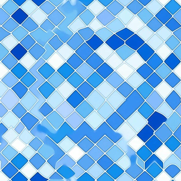 Blue tile in a bathroom