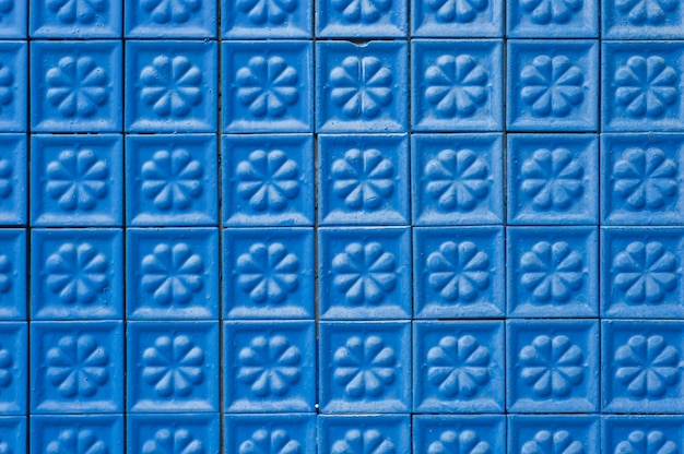 Blue Tile Floor 