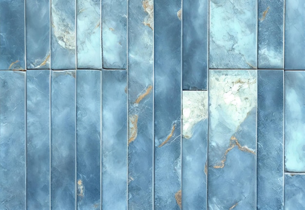 A blue tile that is made from a variety of blue tiles.