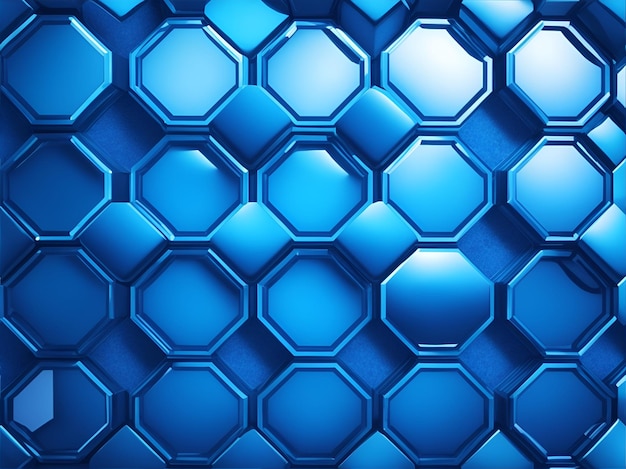 A blue tile with a blue background with a square pattern