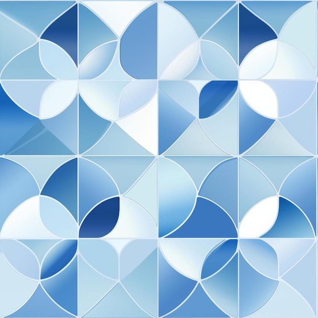 A blue tile with circles in the middle.