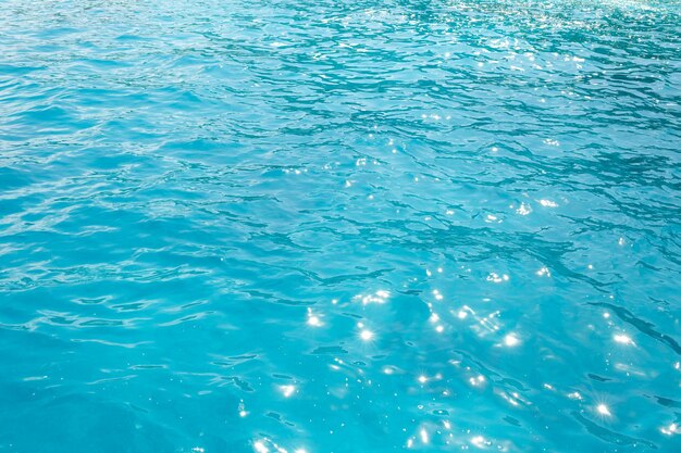 Foto tonalità blu onde d'acqua superficie come sfondo