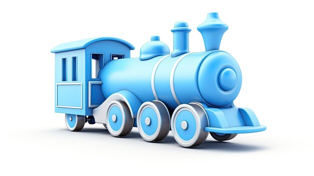 Photo a blue toy train with the number 11 on the front.