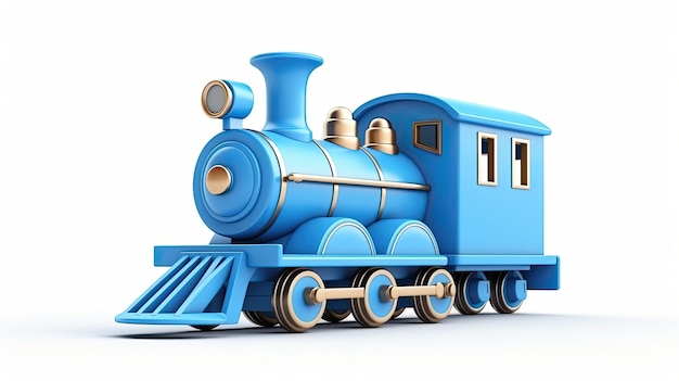 Photo a blue toy train with the number 11 on the front.