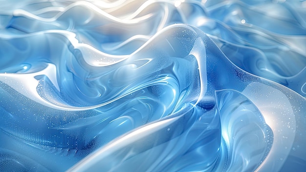 青い半透明のガラス 抽象的な背景