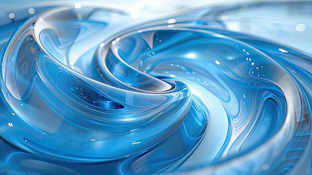 A blue translucent glass Abstract background