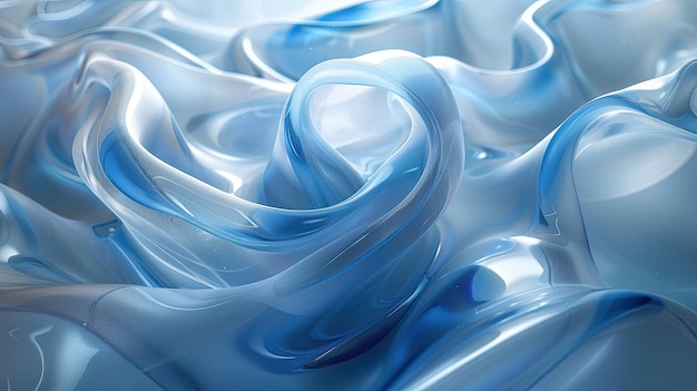 A blue translucent glass Abstract background