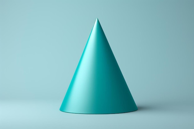 a blue triangle shaped object with a blue triangle on it.