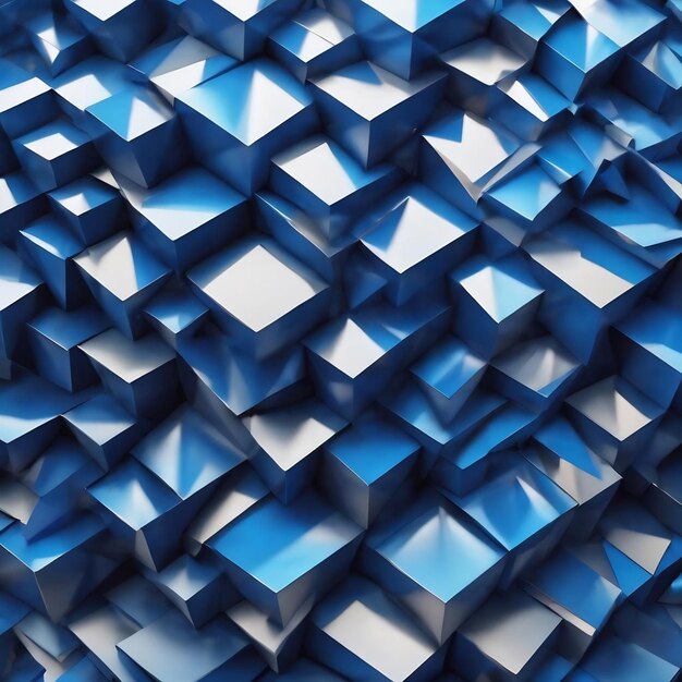 Blue triangles abstract background