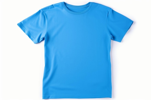 Blue Tshirt isolated on white background