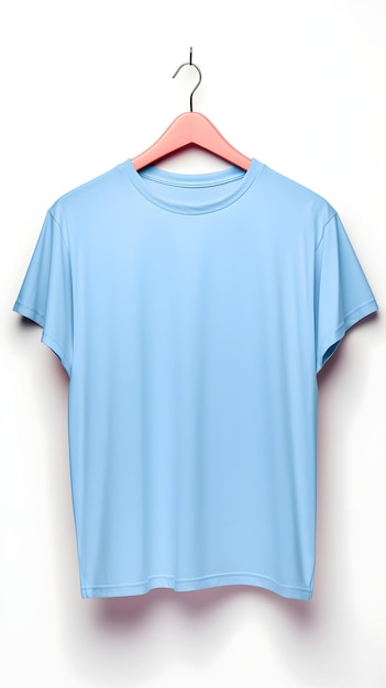Photo blue tshirt isolated on white background