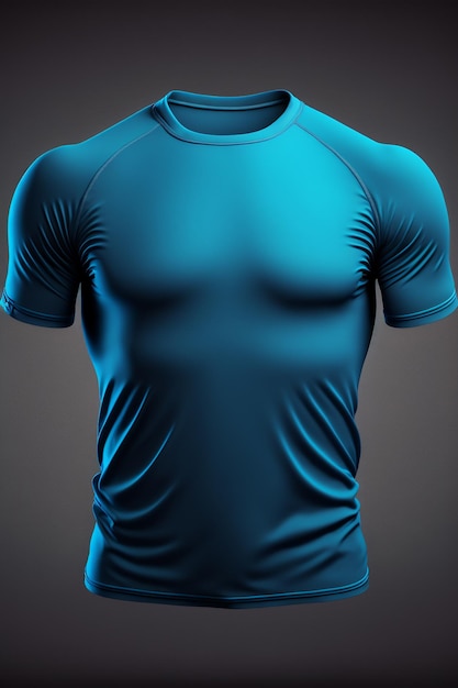 Blue tshirt mockup for men