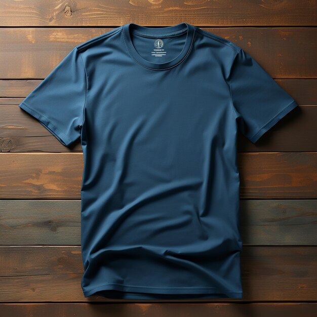 Photo blue tshirt for mockup