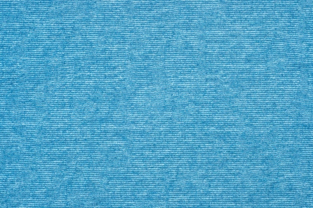 Photo blue or turquoise warm cotton cloth as texture or background