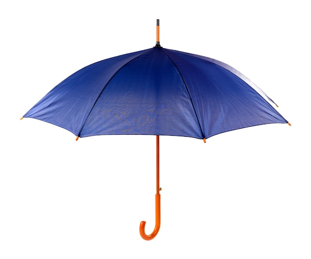 Blue Umbrella isolated on white