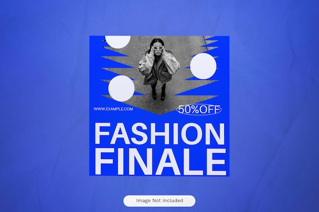 Blue Utilitarian Winter Fashion Social Media Post