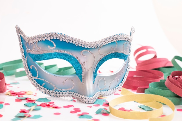 Blue venetian mask