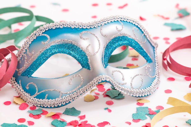 Blue venetian mask