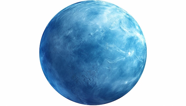 Blue Venus Planet Elevation Front View