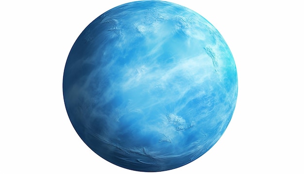 Photo blue venus planet elevation front view