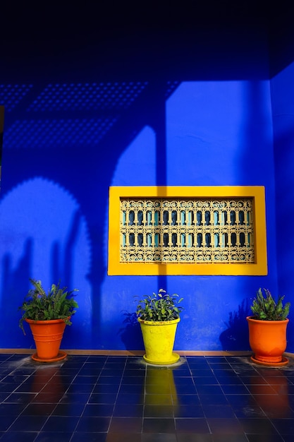 Blue Villa House in Majorelle Garden in Marrakech, Marokko