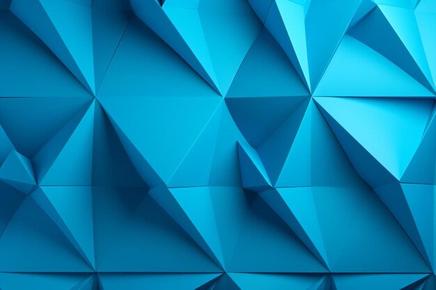 a blue wall of geometric shapes is shown in this image