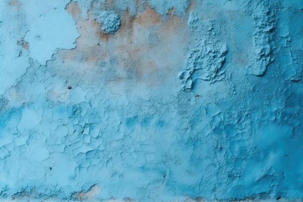 Blue wall texture background Generative AI