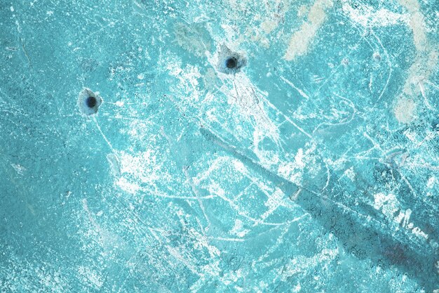 Photo blue wall, texture of colored cement street background