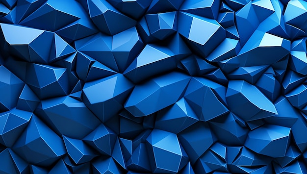 A blue wall with a lot of blue cubes