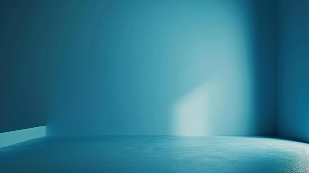 a blue wall with a shadow on it and a blue background