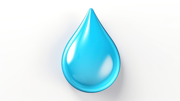 A blue water drop that is water drop.