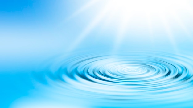 Blue water ripple background