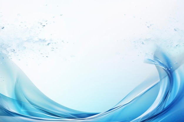 Blue water splash flowing art for background wallpaper decoration